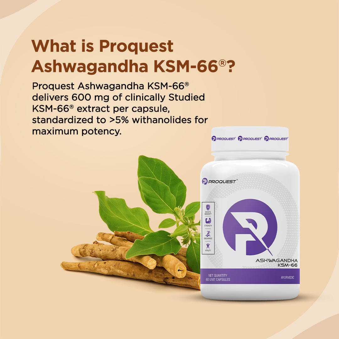 Ashwagandha KSM-66 with 5% withanolides 60 Capsules