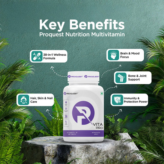 Vita Pro multivitamin 60 tablet for overall health and vitality.