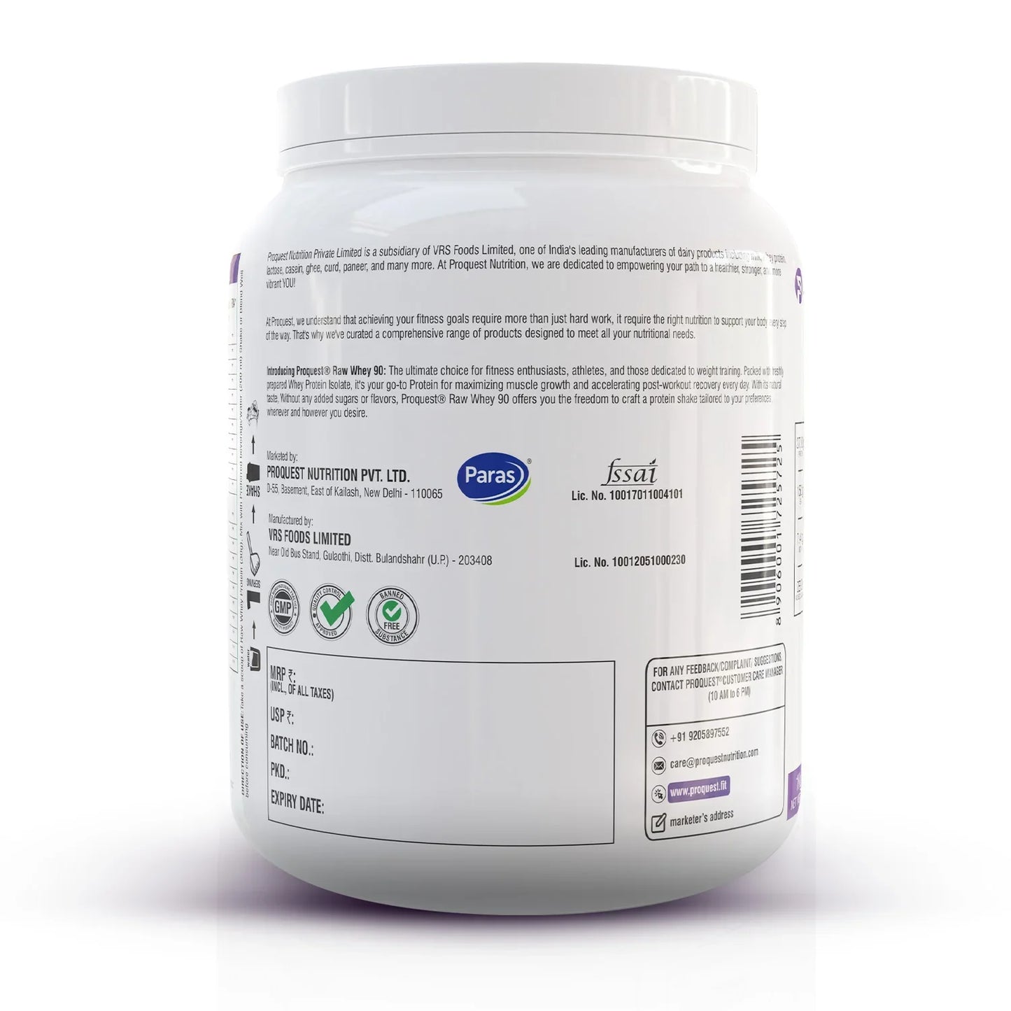 Raw Whey Isolate 90 – Pure Protein for Lean Muscle