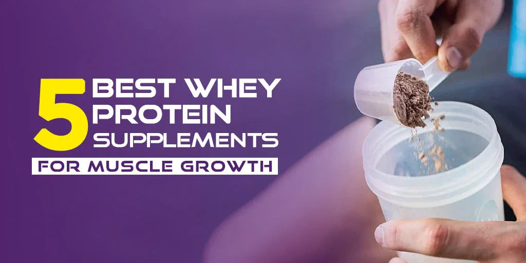Person scooping chocolate whey protein powder into a clear shaker bottle for muscle growth