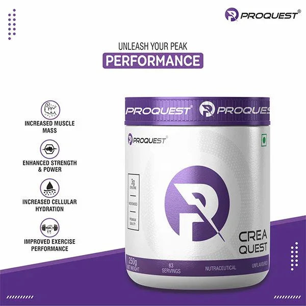 Crea Quest (Creatine Monohydrate), instantly soluble & Rapid absorption