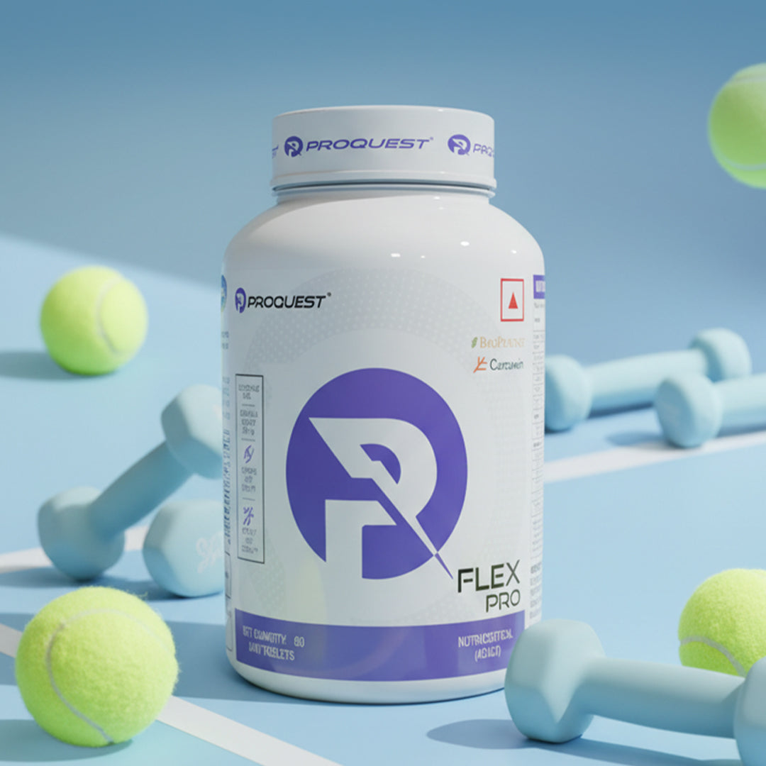 Flex Pro Tablets offer advanced joint support formula with Glucosamine HCL, Chondroitin Sulphate, MSM, Boswellia serrata extract, and patented Curcuwin® & BioPerine® & Vitamin D3.